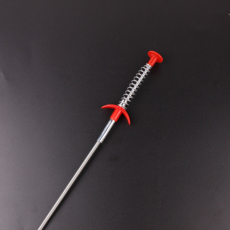 Metal Wire Brush Hand Kitchen Sink Cleaning Hook Sewer Dredging Device, 60cm