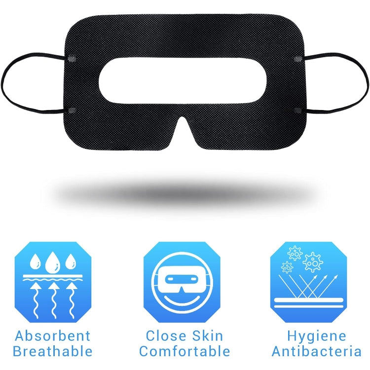 100 PCS Black Protective Hygiene VR Eye Mask Sanitary Disposable Eye mask pads for 3D VR Glass