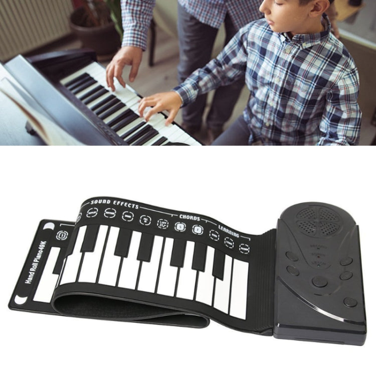 49-Key Portable Hand-Rolled Piano With Horn Children Beginners To Practice Electronic Piano, 49-Key Hand-Rolled Piano