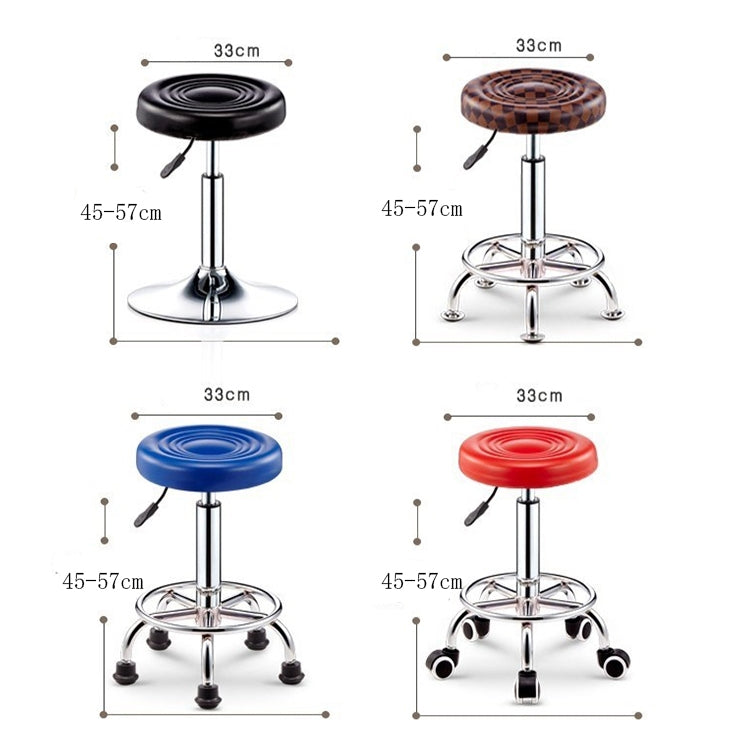 Adjustable Beauty Barber Shop Bar Lift Pulley Stool Movable Stool Chair