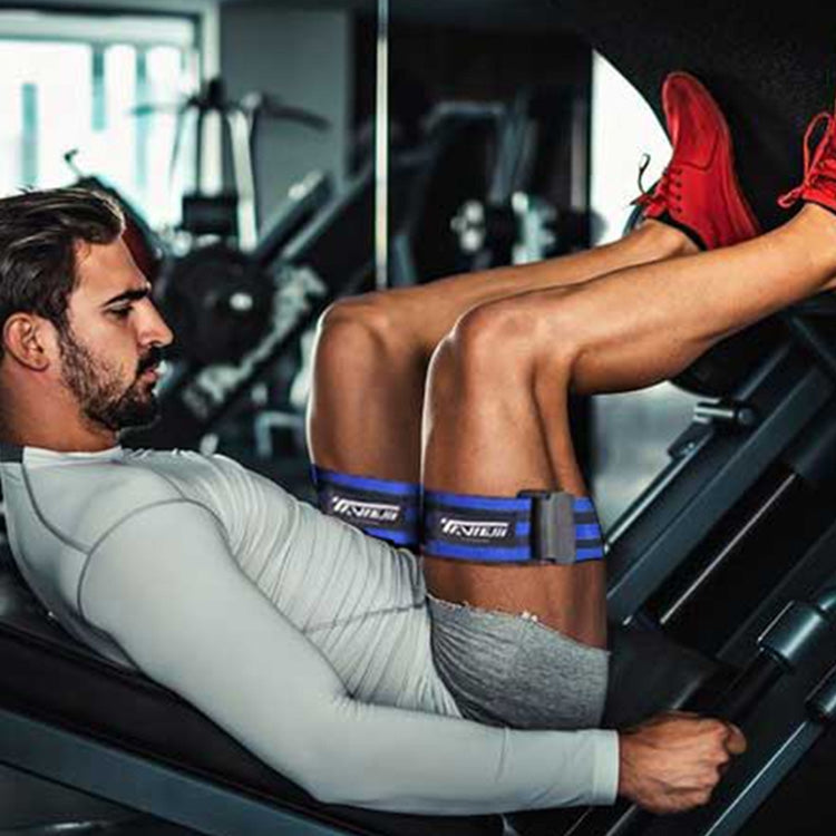 1 Pair Natural Latex Silk Elastic Band Arm Fitness Blood Flow Restriction Training Band, Size: 60 x 5cm, 1 Pair Training Band (Blue), 1 Pair Training Band (Red)