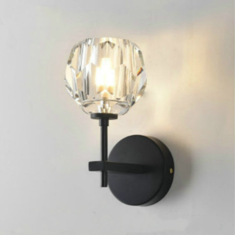 Wall Lamp Villa Hotel Wall Lamp Bedroom Bedside Crystal Wall Lamp, Without light source, white light LED5W, warm light LED5W