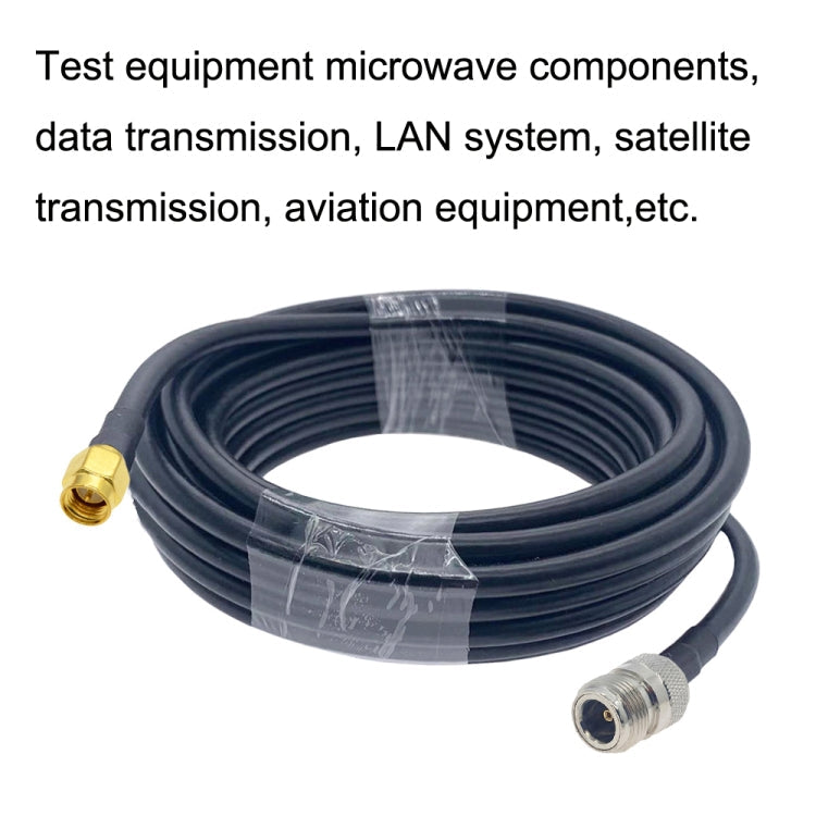 SMA Male to N Female RG58 Coaxial Adapter Cable, SMA Male to N Female 0.5m, SMA Male to N Female 1m, SMA Male to N Female 1.5m, SMA Male to N Female 3m, SMA Male to N Female 5m, SMA Male to N Female 10m