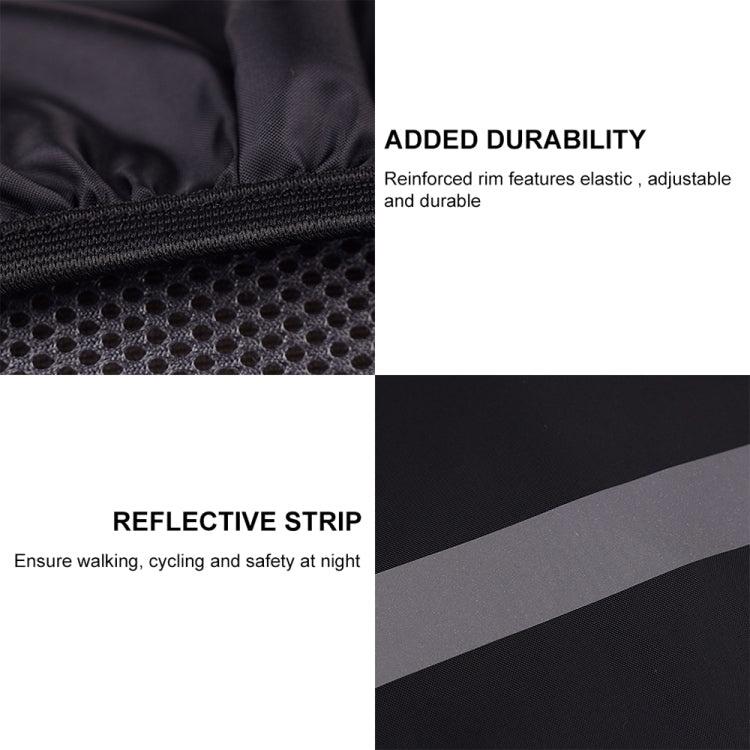 Reflective Light Waterproof Dustproof Backpack Rain Cover Portable Ultralight Shoulder Bag Protect Cover, XL