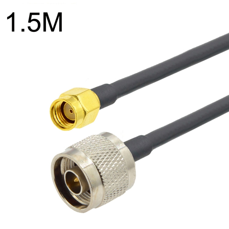 RP-SMA Male to N Male RG58 Coaxial Adapter Cable, RP-SMA Male to N Male 0.5m, RP-SMA Male to N Male 1m, RP-SMA Male to N Male 1.5m, RP-SMA Male to N Male 3m, RP-SMA Male to N Male 5m, RP-SMA Male to N Male10m