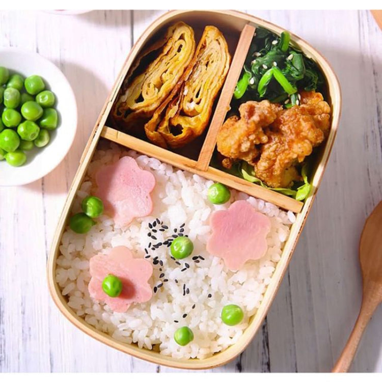 Wood Environmental Protection Tableware Portable Lunch Box Bento Box, Single Layer, Double Layer