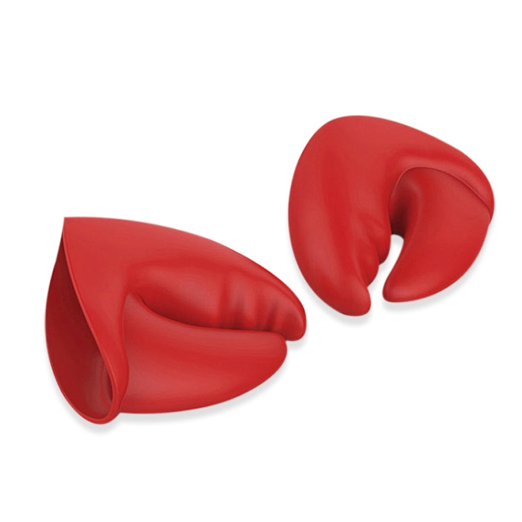 One Pair Lobster Tongs Heat Insulation Gloves Kitchen High Temperature Resistant Silicone Anti-scald Hand Clips, Insulation Gloves