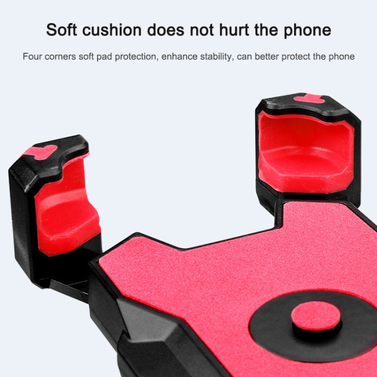 Electric Bicycle Mobile Phone Holder Can Be Rotated 360-degree Mobile Phone Holder Four-way Adjustment Bracket for Motorcycle, Handlebars, Rearview Mirrors