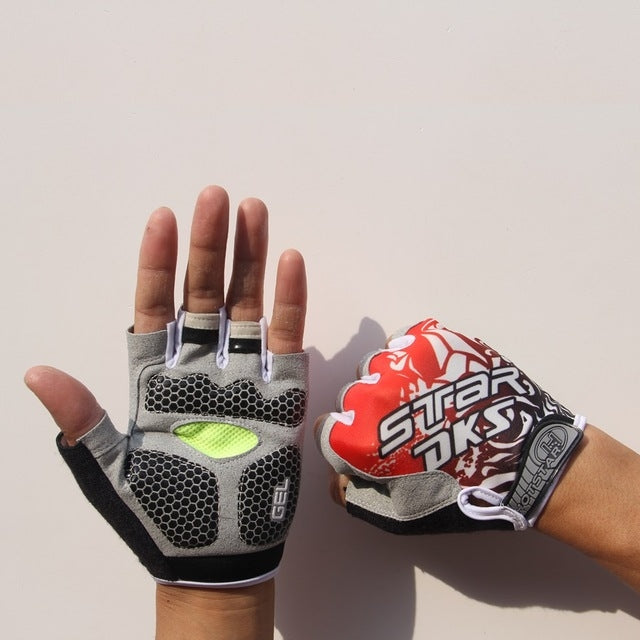 Cycling Shock Absorbing Anti-Slip Gloves Fitness Weight Lifting Training Half-finger Gloves, M, L, XL