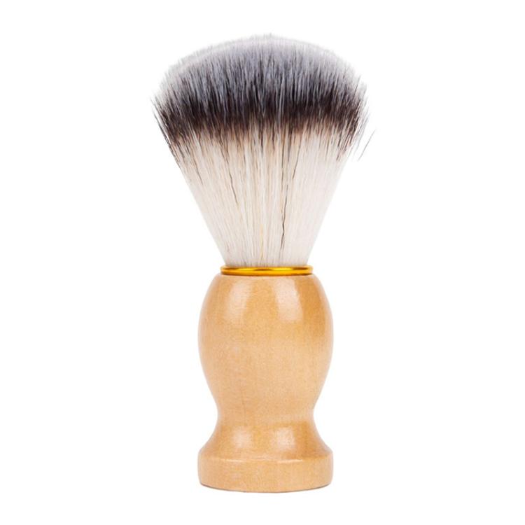 Wood Handle Hair Shaving Brush Facial Beard Cleaning Appliance Shave Salon Badger Hair Tool Razor Brush