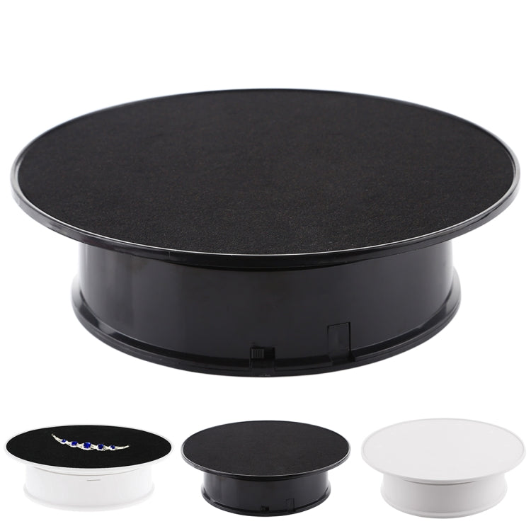 20cm 360 Degree Electric Rotating Turntable Display Stand for Photography Max Load 1.5kg video shooting props Turntable, 20cm/Powered by Battery(W+B), 20cm/Powered by Battery(B), 20cm/Powered by Battery(W)