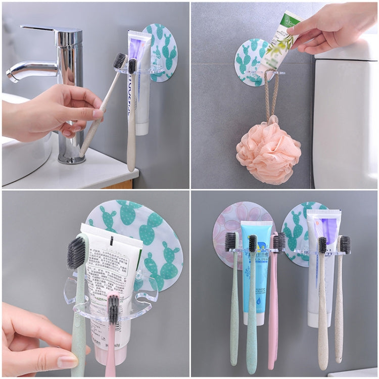 Plastic Toothbrush Holder Toothpaste Storage Tooth Brush Dispenser, WHITE, Pink, Green
