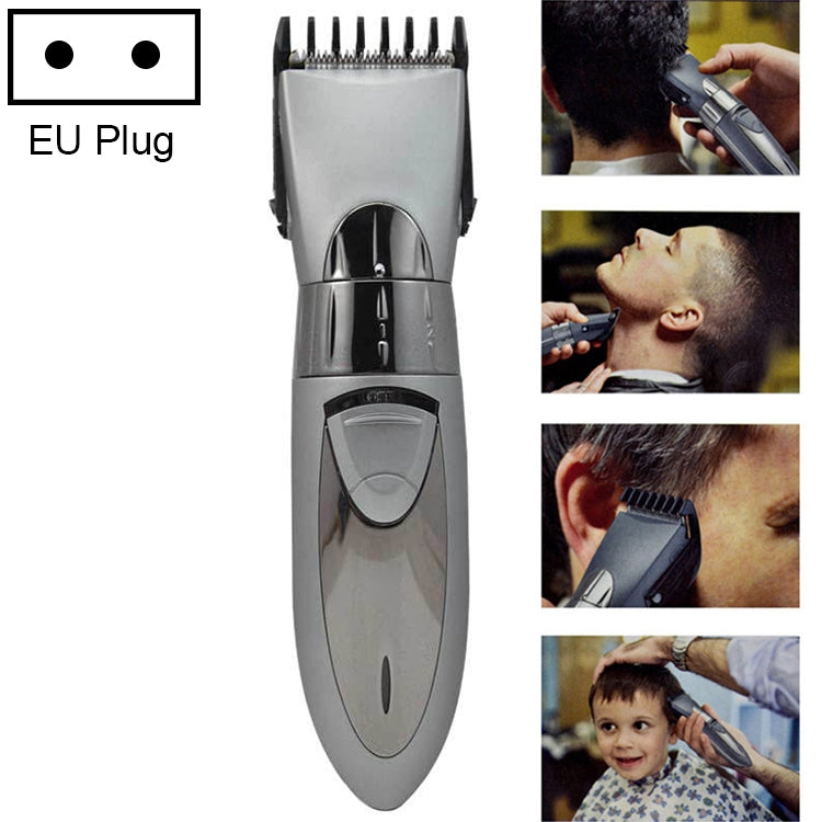 Waterproof Electric Hair Clipper Rechargeable Hair Trimmer Hair Cutting Machine Haircut Beard Trimer, Red, Grey