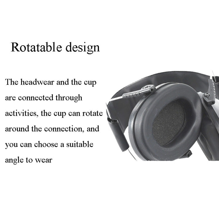 Learn Sleep Industry Noise Reduction Earmuffs Shooting Soundproof Earmuffs, Black, Green