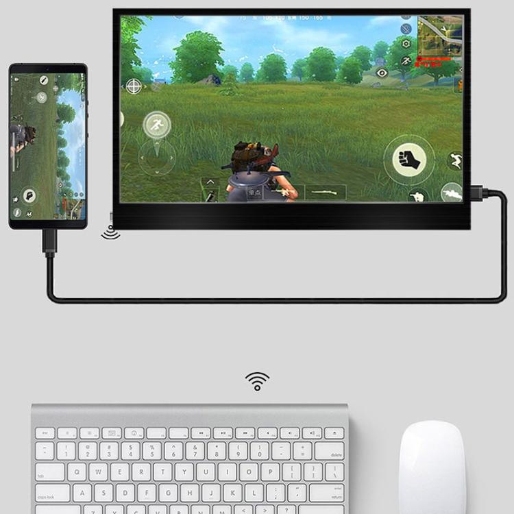 ZGYNK TPZ1303 Type-c Portable Computer Extender Display, US Plug, 11.6 inch 1920x1080, 13.3 inch 1920x1080, 13.3 inch 2560x1400, 14.1 inch 2560x1400, 15.6 inch 1920x1080, 15.6 inch 3840x2160
