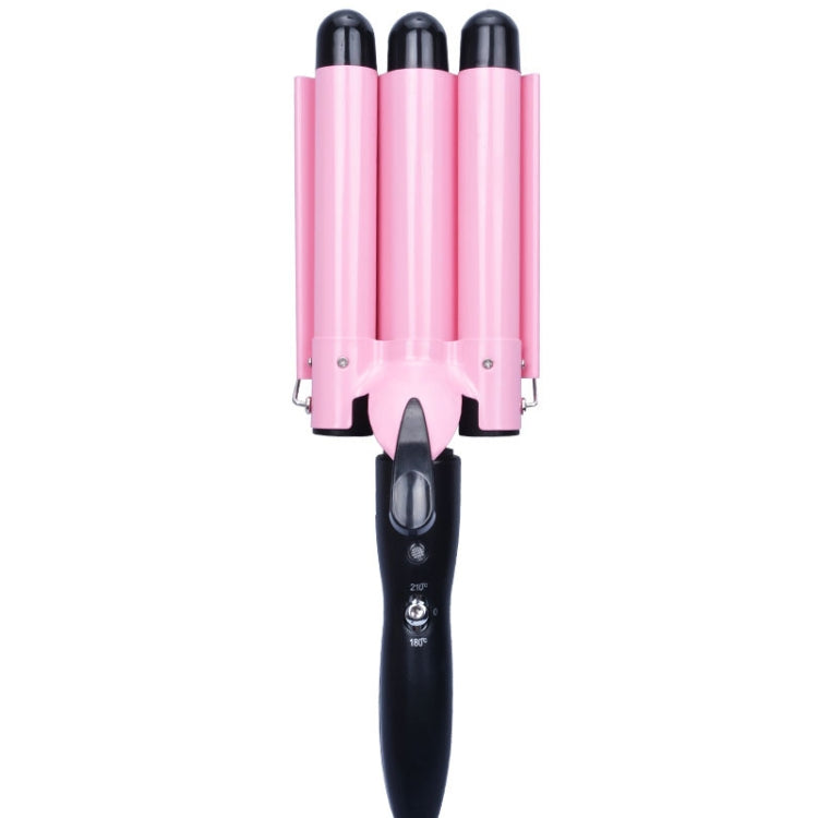 20-32m Automatic Ceramic Perm Splint Hair Curler 3 Barrels Big Wave Hair Curling Iron Tools, 32mm