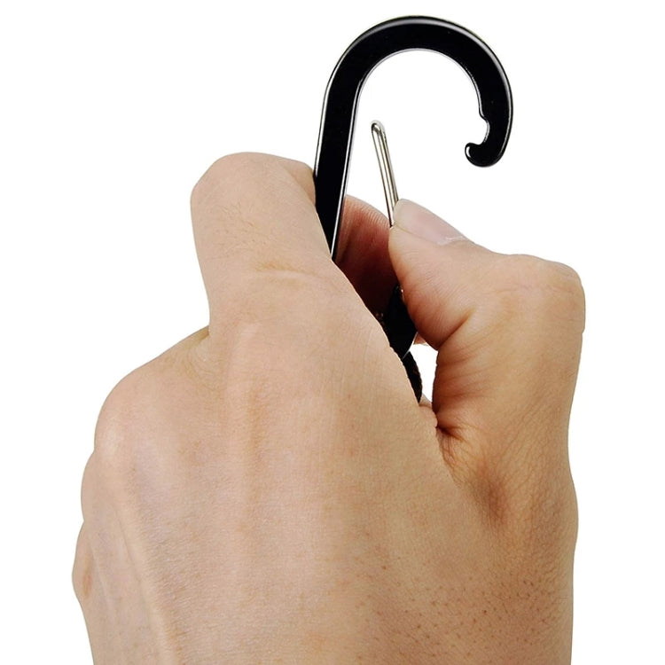 Outdoor Multifunctional Nylon Umbrella Rope Carabiner Key Chain, Nylon Umbrella Rope(Army green), Nylon Umbrella Rope(Black), Nylon Umbrella Rope(Brown), Nylon Umbrella Rope(Deep Blue)