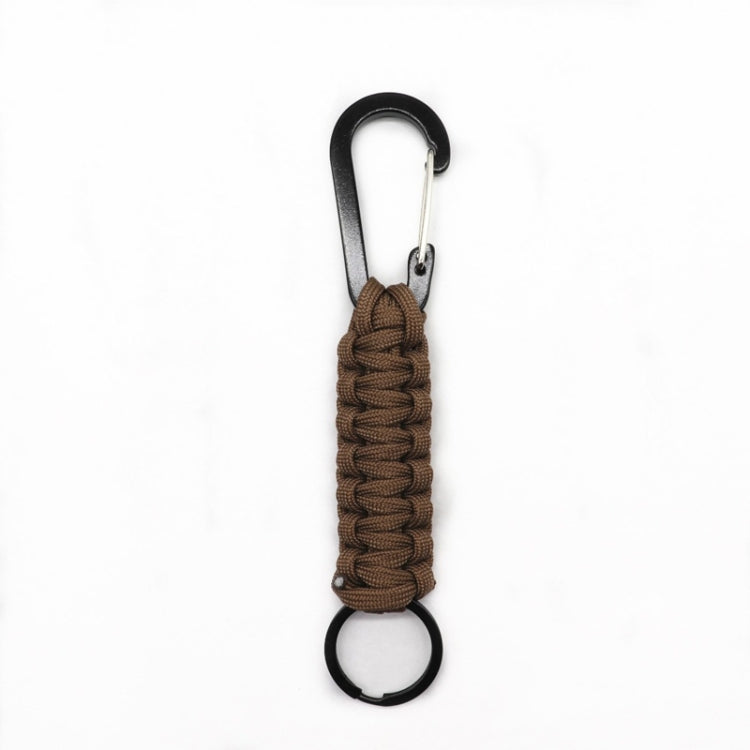 Outdoor Multifunctional Nylon Umbrella Rope Carabiner Key Chain, Nylon Umbrella Rope(Army green), Nylon Umbrella Rope(Black), Nylon Umbrella Rope(Brown), Nylon Umbrella Rope(Deep Blue)