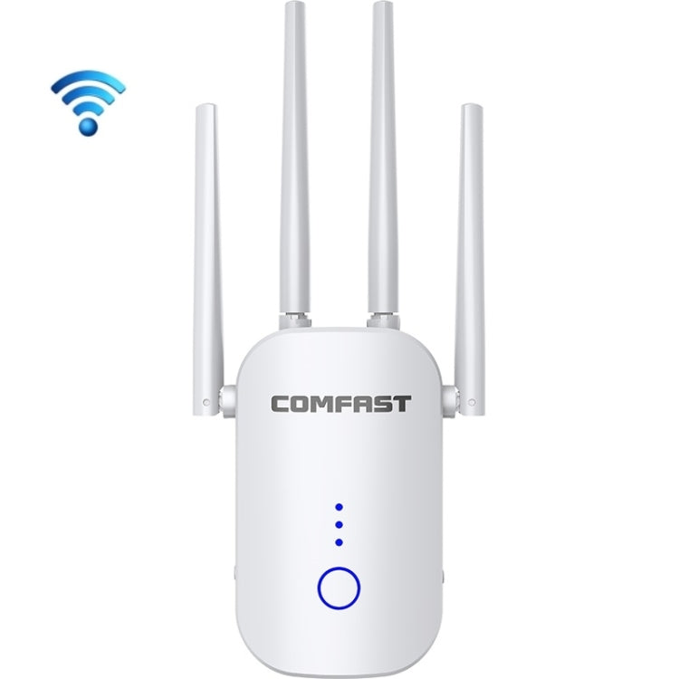 COMFAST CF-WR758AC Dual Frequency 1200Mbps Wireless Repeater 5.8G WIFI Signal Amplifier, CN Plug, TBD05451904, TBD05451904EU, TBD05451904UK