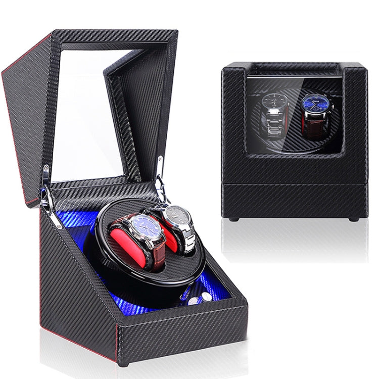 Watch Shaker Automatic Mechanical Watch Rotating Motor Winding Box, US / EU / UK Plug, Pure Carbon Fiber Pattern, Black & White, All Black, Ebony White, Ebony, Ebony Camel Flannel, Black Camel Flannel, Black Carbon Fiber Texture, Ebony Red