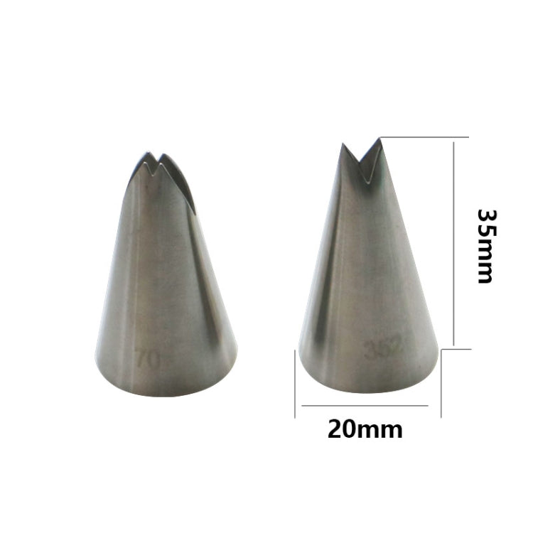 13pcs / Set Pastry Nozzles Coupler Icing Piping Tips Sets Stainless Steel Rose Cream Bakeware, 13 PCS/Set