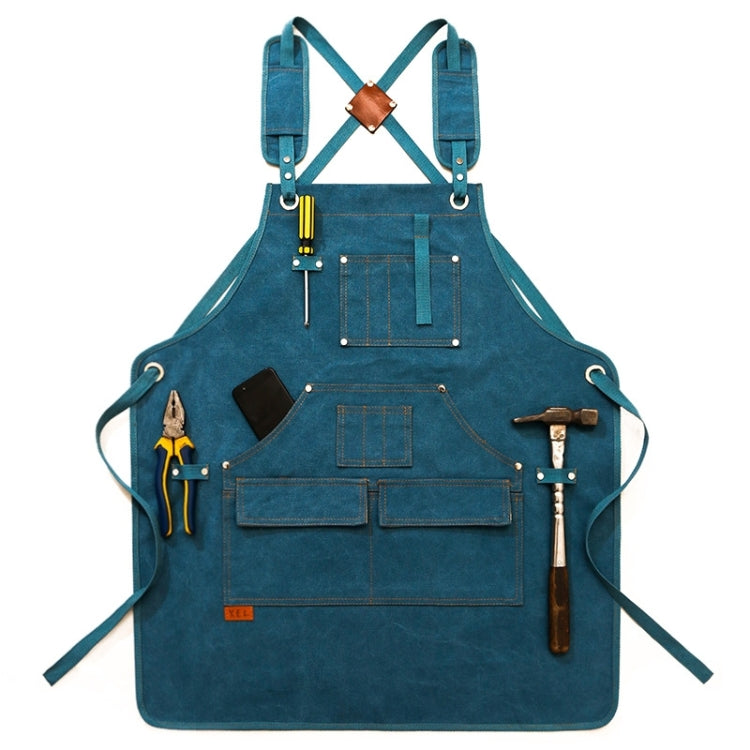Canvas Apron Barber Roasting Cafe Gardening Woodworking Men And Women Work Clothes, Adult Models, For Children 47cm, For Children 57cm