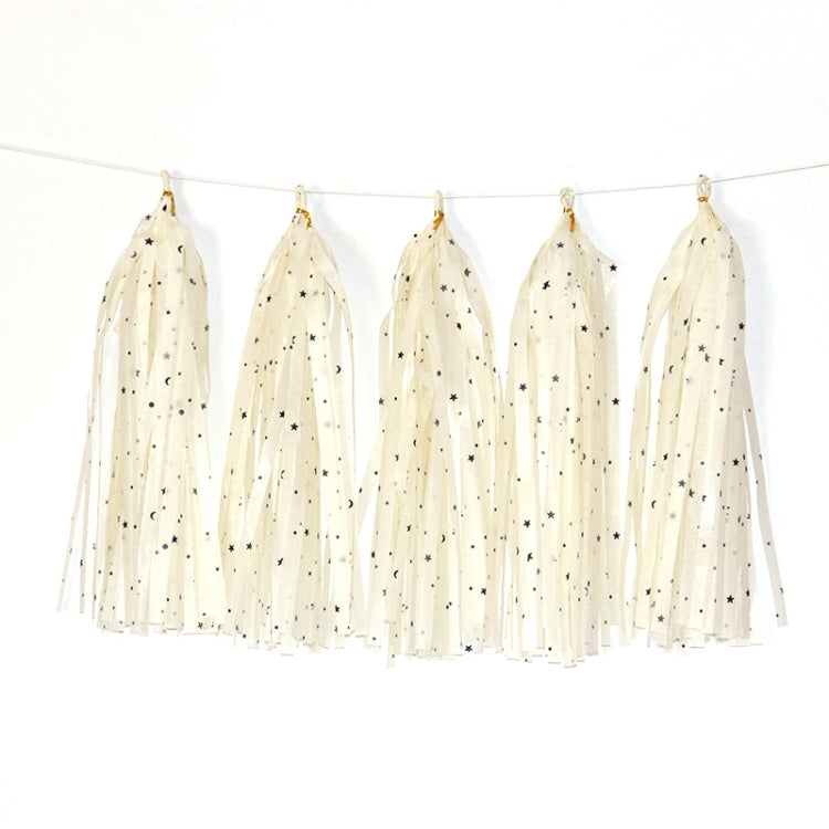 Color Polka Dot Paper Tassels Birthday Room Decoration Ribbon Garland, TM-001 Blue Dots, TM-002 Pink Dots, TM-003 Yellow Dot, TM-004 Purple Dot, TM-005 Golden Dot, TM-006 Silver Dot, TM-007 Green Dot, TX-008 Star Moon Pink, TX-009 Star Moon Beige      ...