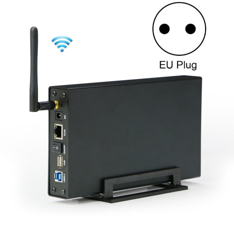 Blueendless 3.5-Inch WiFi NAS Hard Drive Enclosure – 6TB Private Cloud Storage, UK Plug