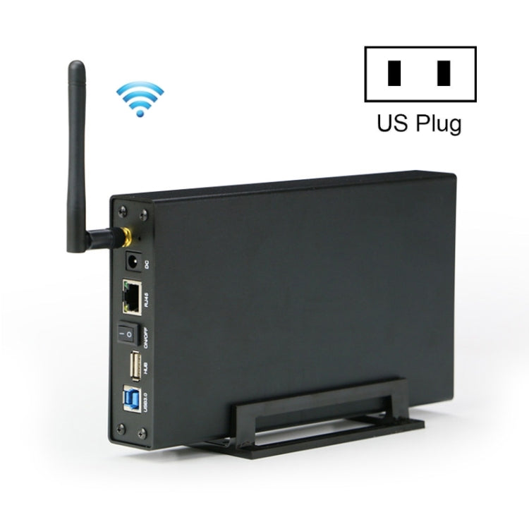 Blueendless 3.5-Inch WiFi NAS Hard Drive Enclosure – 6TB Private Cloud Storage, UK Plug
