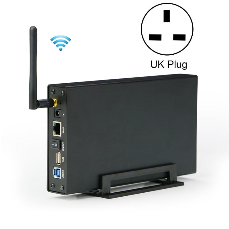 Blueendless 3.5-Inch WiFi NAS Hard Drive Enclosure – 6TB Private Cloud Storage, UK Plug