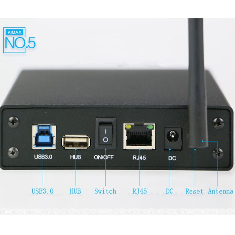 Blueendless 3.5-Inch WiFi NAS Hard Drive Enclosure – 6TB Private Cloud Storage, UK Plug