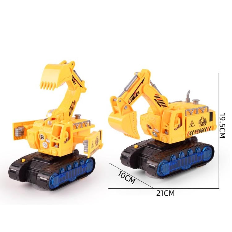 Children Light And Music Simulation Electric Excavator Car Toy, Style: , Engineering Vehicle