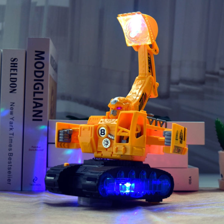 Children Light And Music Simulation Electric Excavator Car Toy, Style: , Engineering Vehicle