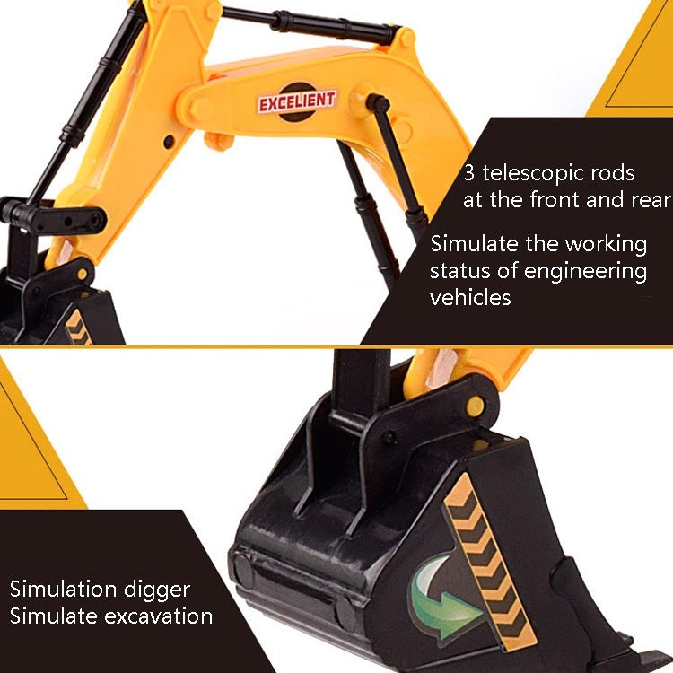 Children Light And Music Simulation Electric Excavator Car Toy, Style: , Engineering Vehicle