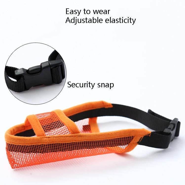 Dog Mouth Cover Anti-Bite Mesh Dog Mouth Cover Medium And Large Dogs Anti-Drop Mask, XXS, XS, S, M