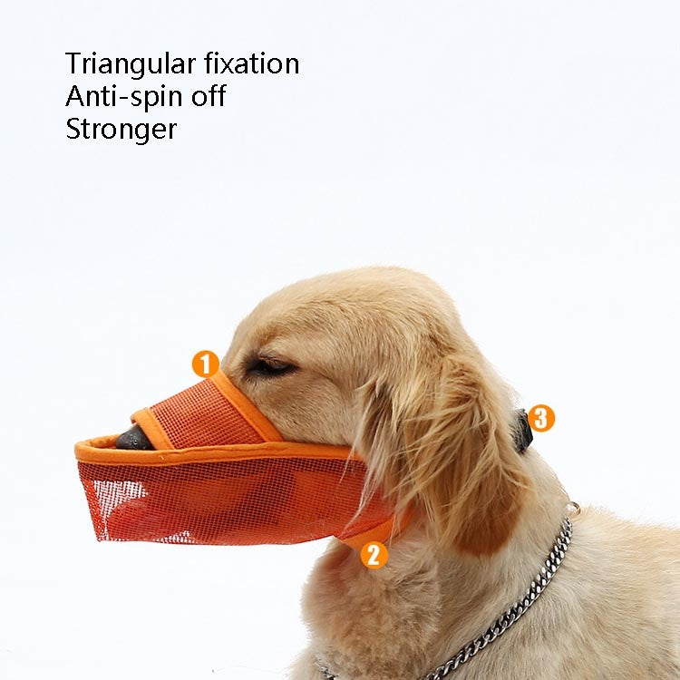Dog Mouth Cover Anti-Bite Mesh Dog Mouth Cover Medium And Large Dogs Anti-Drop Mask, XXS, XS, S, M