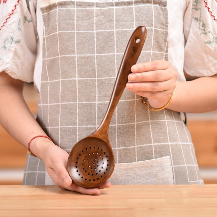 Non-Stick Pot Wood Shovel Teak Cooking Pot Shovel Tableware, Sweet Spoon, Saving Spoon, Bent Spoon, Mixing Spoon, Filter Spoon, Curved Shovel, Thickened Oblique Shovel, Curved Spatula, Small Spoon, Medium Spoon, Long Handle Filter Spoon