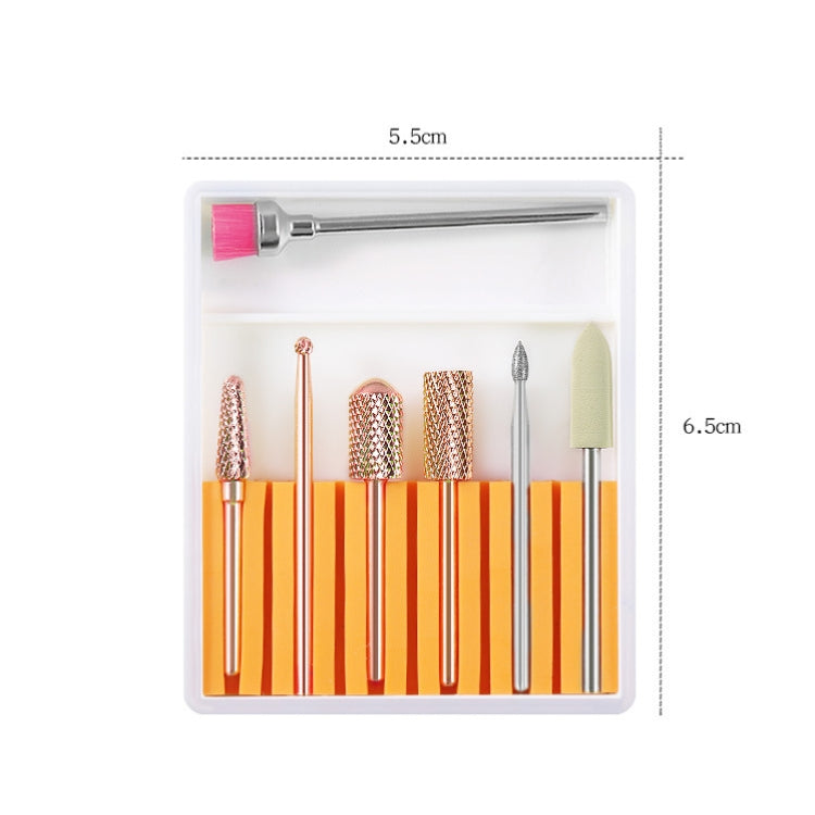 Nail Art Ceramic Tungsten Steel Alloy Grinding Heads Set Grinder Polishing Tool, GH-01, GH-06