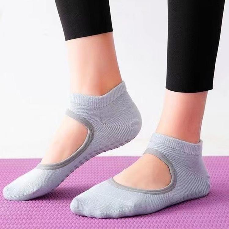 Backless Non-Slip Yoga Dance Socks Gym Indoor Floor Sports Socks, 35-42