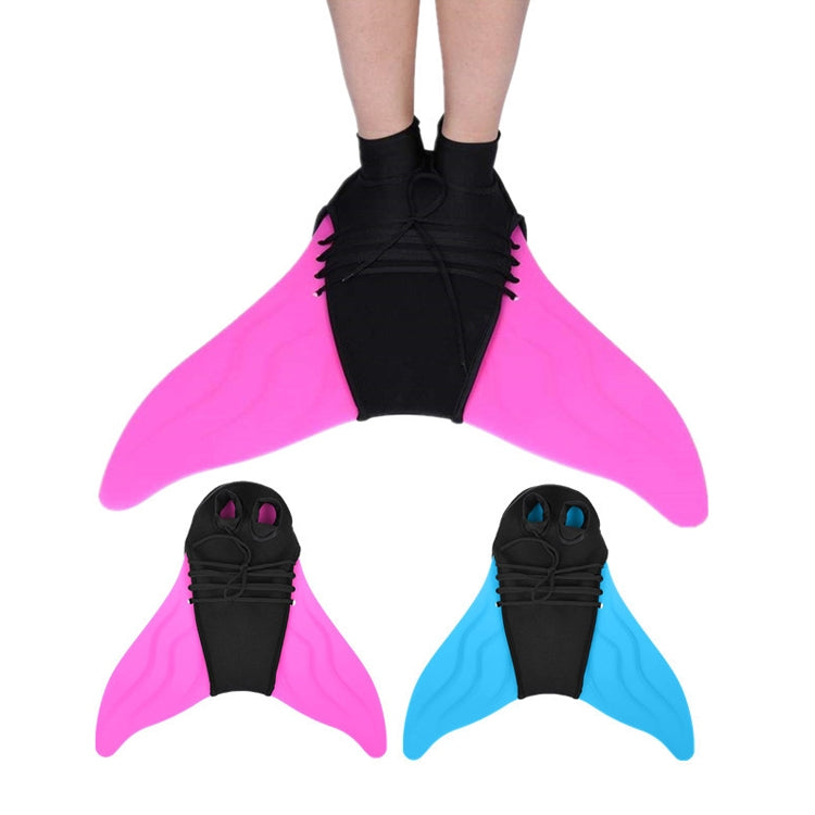 Mermaid Fins Frost Shoes One-Piece Fins Diving Fins, Diving Fins(F02 Pink Children), Diving Fins(F03 Blue Children), Diving Fins(F58 Blue Adult)