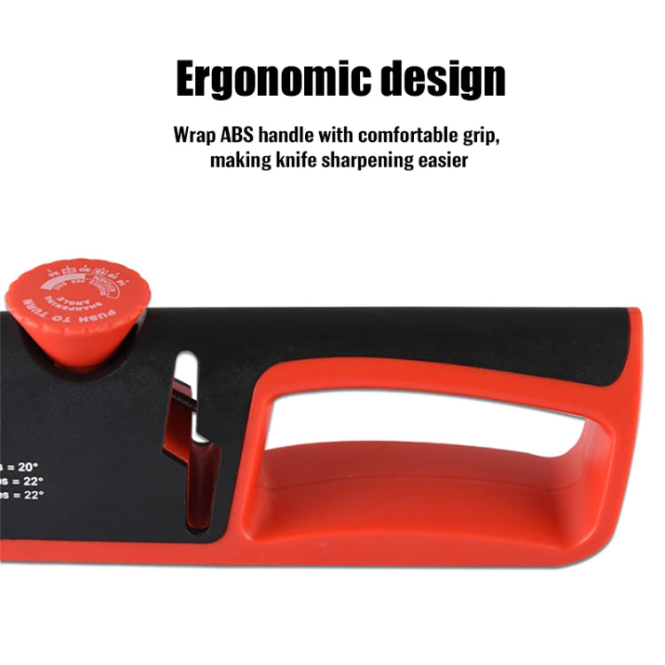 4- In-1 Adjustable Manual Knife Sharpener Multifunctional Knife Sharpener, 4 in 1 (Black Red), 4 in 1 (Gray Red)