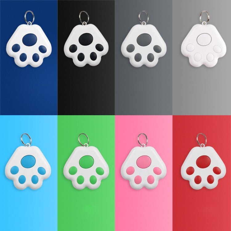 2 PCS HYC-09 Dog Paw Bluetooth Anti-Lost Device Pet Tracking Locator Keychain Smart Search Two-Way Alarm, Dog Paw Light Blue, Dog Paw Green, Dog Paw Pink, Dog Paw Red, Dog Paw Dark Blue, Dog Paw Dark Gray, Dog Paw Black, Dog Paw White