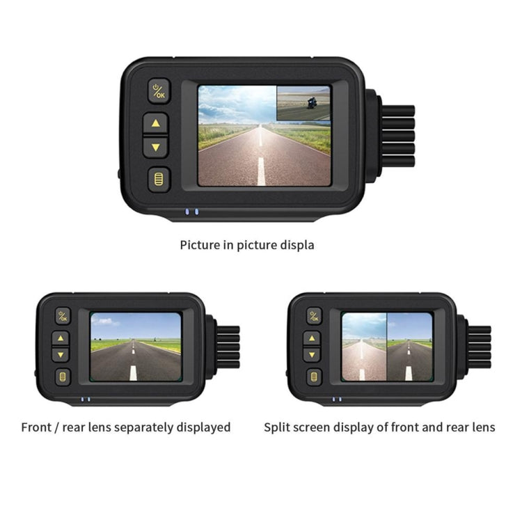 MT30 720P Waterproof Motorcycle Driving Recorder Locomotive Front And Rear Double Lens Recorder, MT30