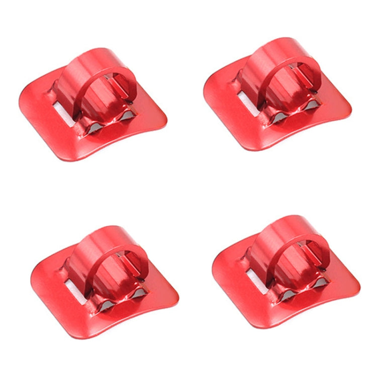 4 PCS Mountain Road Bicycle Hose Line Guide Adhesive Wire Seat Frame Cable Fixing C Buckle, Style:, Plastic Buckle, Aluminum Alloy Buckle