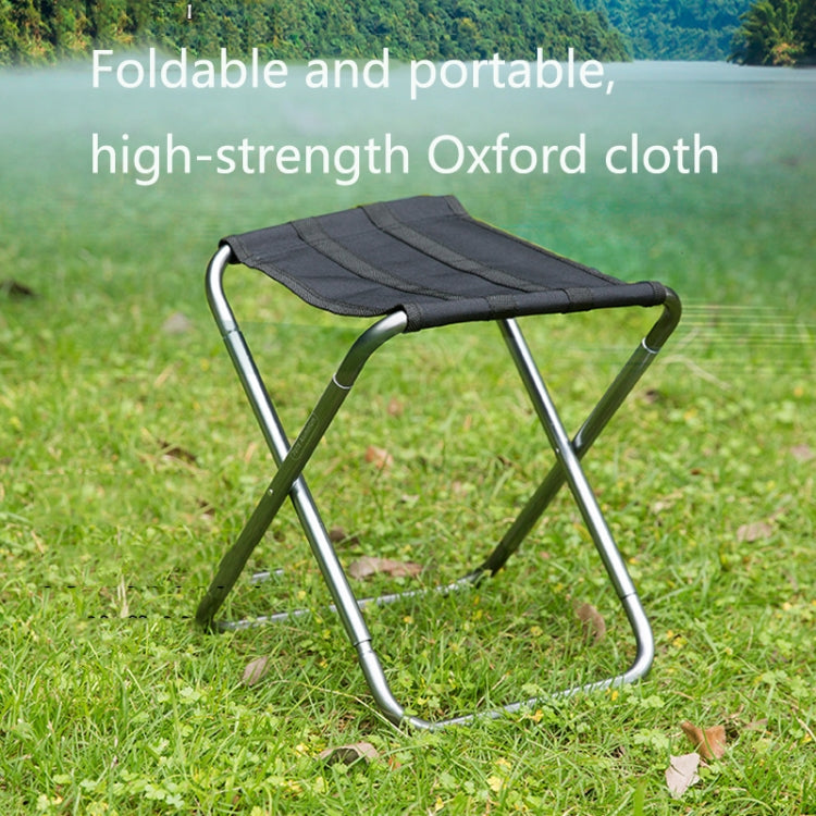 Outdoor Portable Camping Folding Chair 7075 Aluminum Alloy Fishing Barbecue Stool, Size: 24.5x22.5x27cm, Camping Folding Chair (Silver Gray), Camping Folding Chair (Gold), Camping Folding Chair (Red), Camping Folding Chair (Blue)