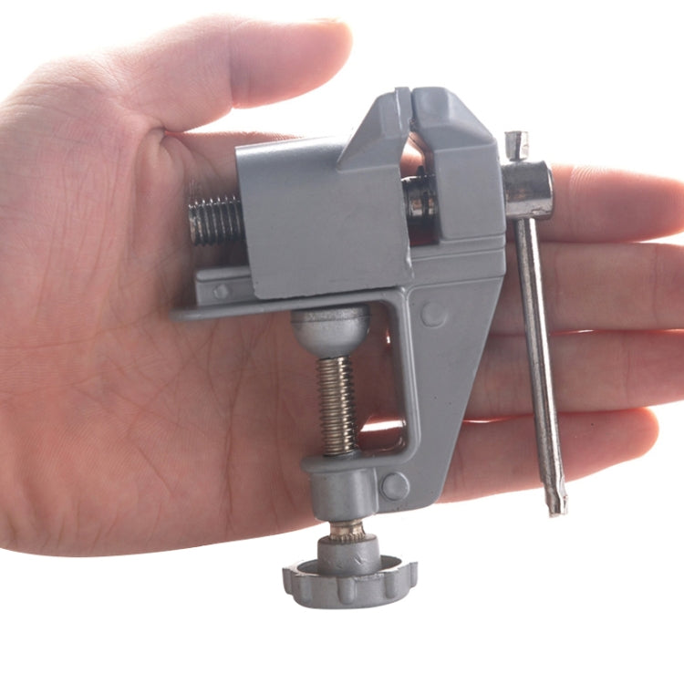 5893 Portable Mini Aluminum Alloy Table Pliers Bench Vise Manual DIY Tool, Table Pliers Bench