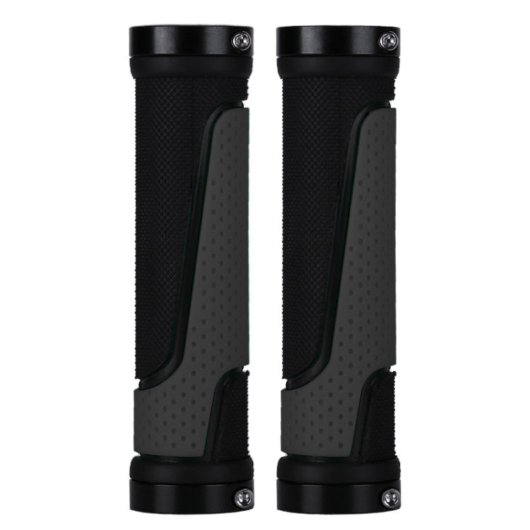 1pair BG-0404 Bicycle Rubber Handle Cover The Mountain Bike Bilateral Lock Dead Anti-Slip Handle Cover