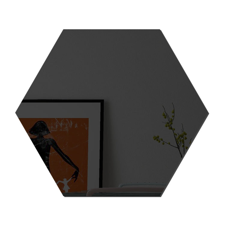 Ym300 16 PCS / Set Home Personal Wall Stickers DIY Acrylic Wall Decorative Mirror, Hexagon Black, Hexagon Silver, Hexagon Gold, Quartet Black, Quartet Silver, Quartet Gold, Triangle Black, Triangle Silver, Triangle Gold