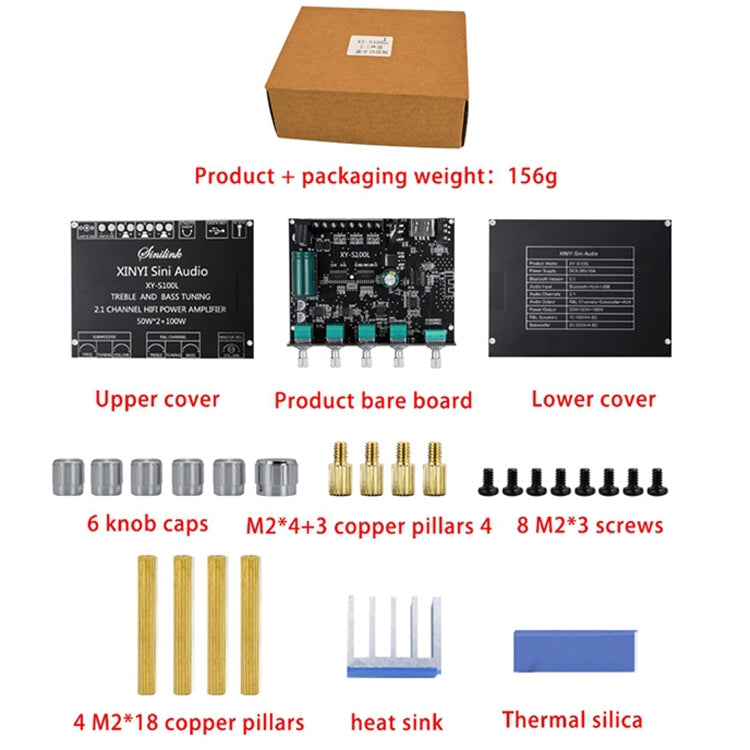 XINYI XY-S100L Sini Audio Channel 2.1 Bluetooth Power Board Module, XY-S100L