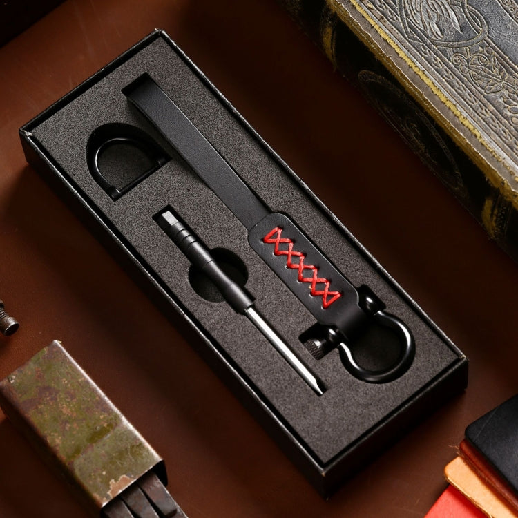 A001 Car Keychain Leather Long Key Rope, Oil Wax Black, Oil Wax Red, Crazy Horse Black, Crazy Horse Brown, Crazy Horse Blue